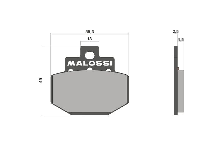 Malossi Rear Brake Pads — GP300 LC
