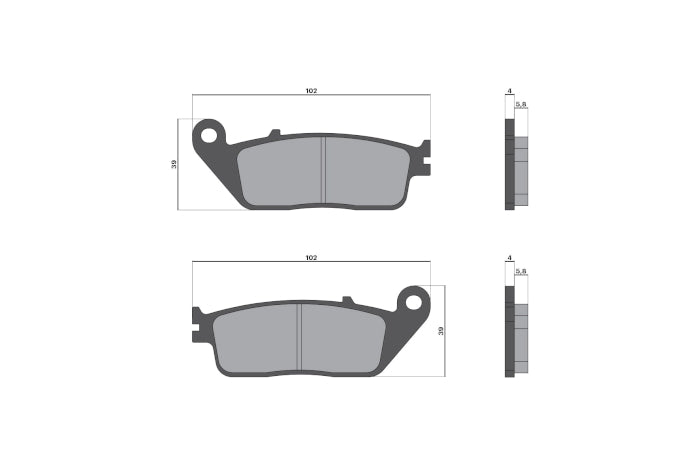 Malossi Front Brake Pads — Downtown 200i