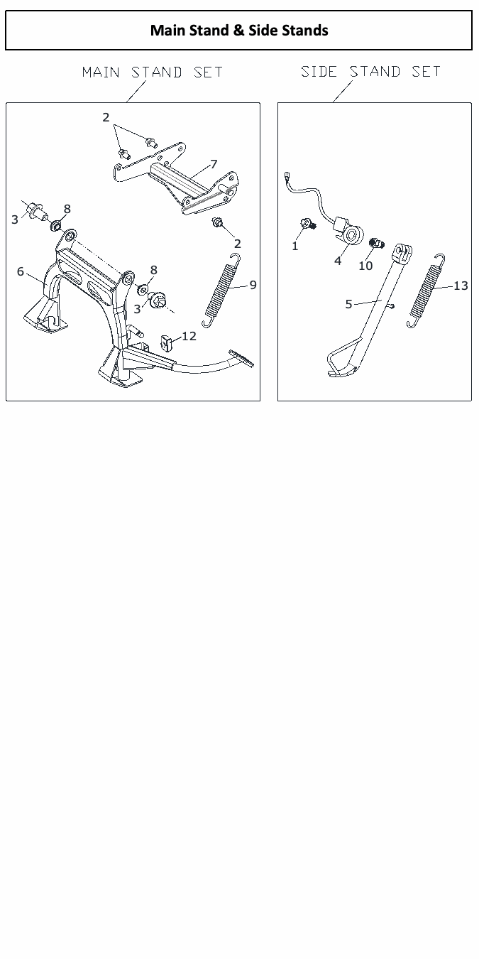 Scomadi TT200 / TL200 original parts reference diagram, source page 30