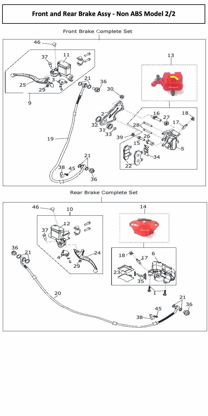 Scomadi TT200 / TL200 original parts reference diagram, source page 36