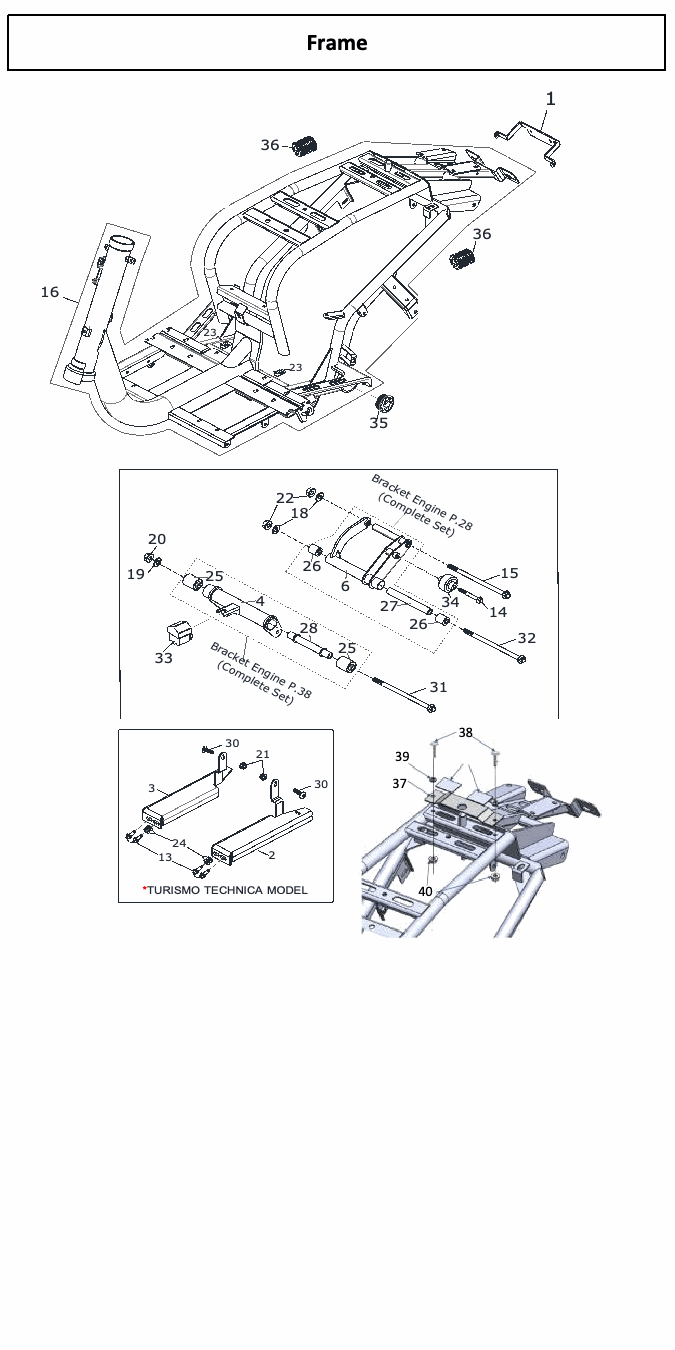 Scomadi TT200 / TL200 original parts reference diagram, source page 50