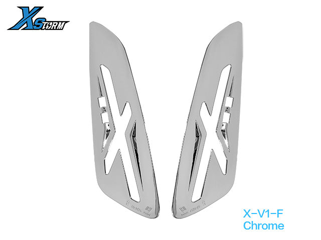 XSTORM X-V1 Replacement Trim Covers – Vespa Primavera / Sprint 150 – front Chrome trim; lamps excluded