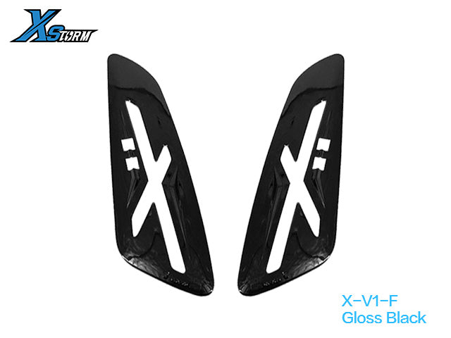 XSTORM X-V1 Replacement Trim Covers – Vespa Primavera / Sprint 150 – front Gloss Black trim; lamps excluded