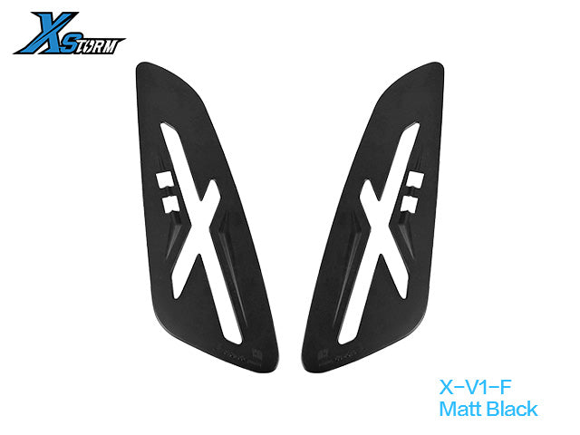 XSTORM X-V1 Replacement Trim Covers – Vespa Primavera / Sprint 150 – front Gloss Black trim; lamps excluded