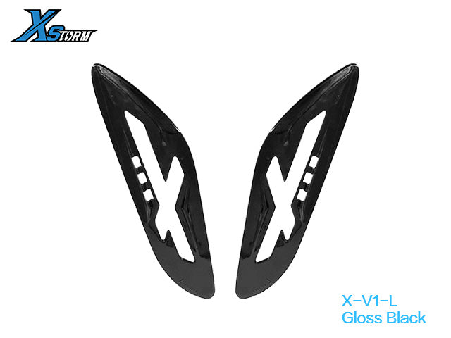 XSTORM X-V1 Replacement Trim Covers – Vespa Primavera / Sprint 150 – rear Gloss Black trim; lamps excluded