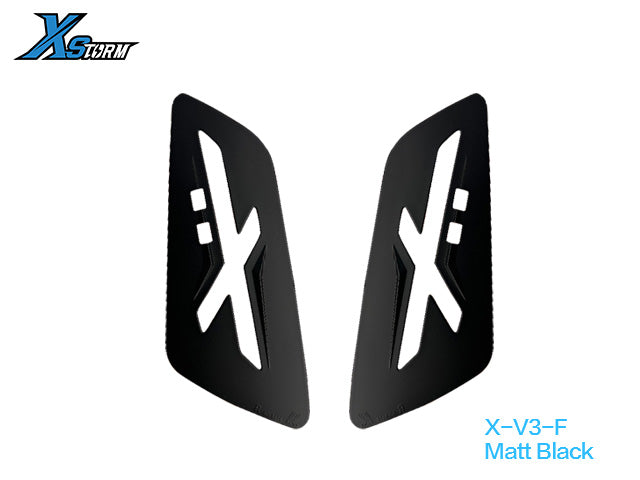 XSTORM X-V3 Replacement Trim Covers – Vespa GTS / GTV – front Matte Black trim; lamps excluded