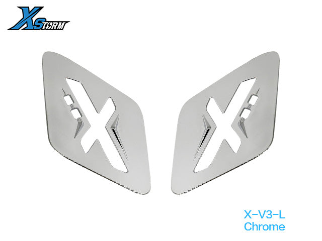 XSTORM X-V3 Replacement Trim Covers – Vespa GTS / GTV – rear Chrome trim; lamps excluded